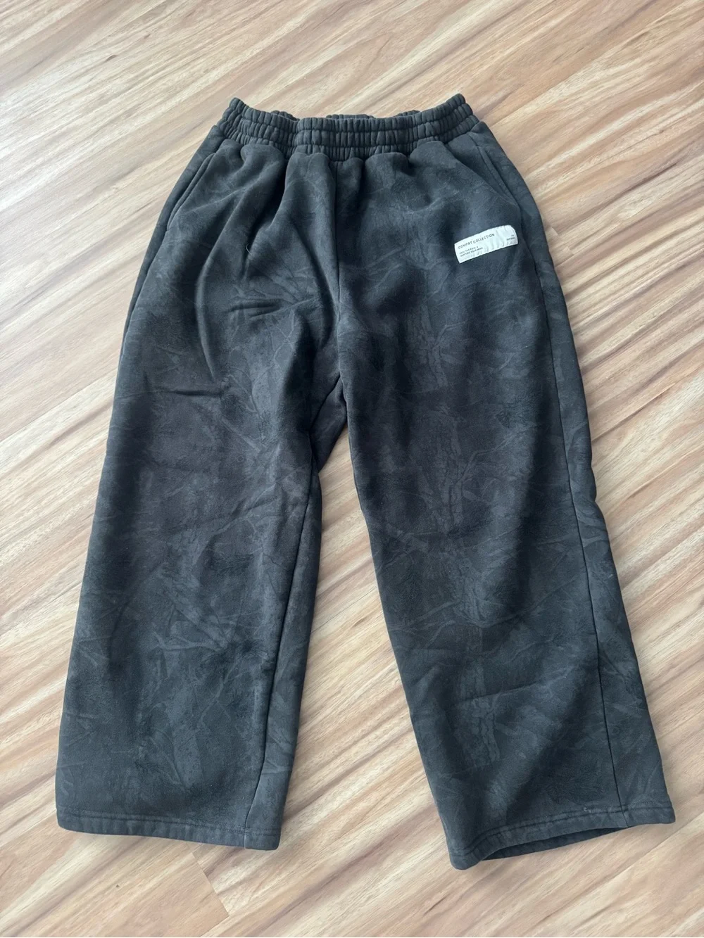 COMFRT Camo Straight Leg Sweatpants Black XL